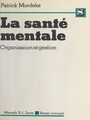 cover image of La santé mentale